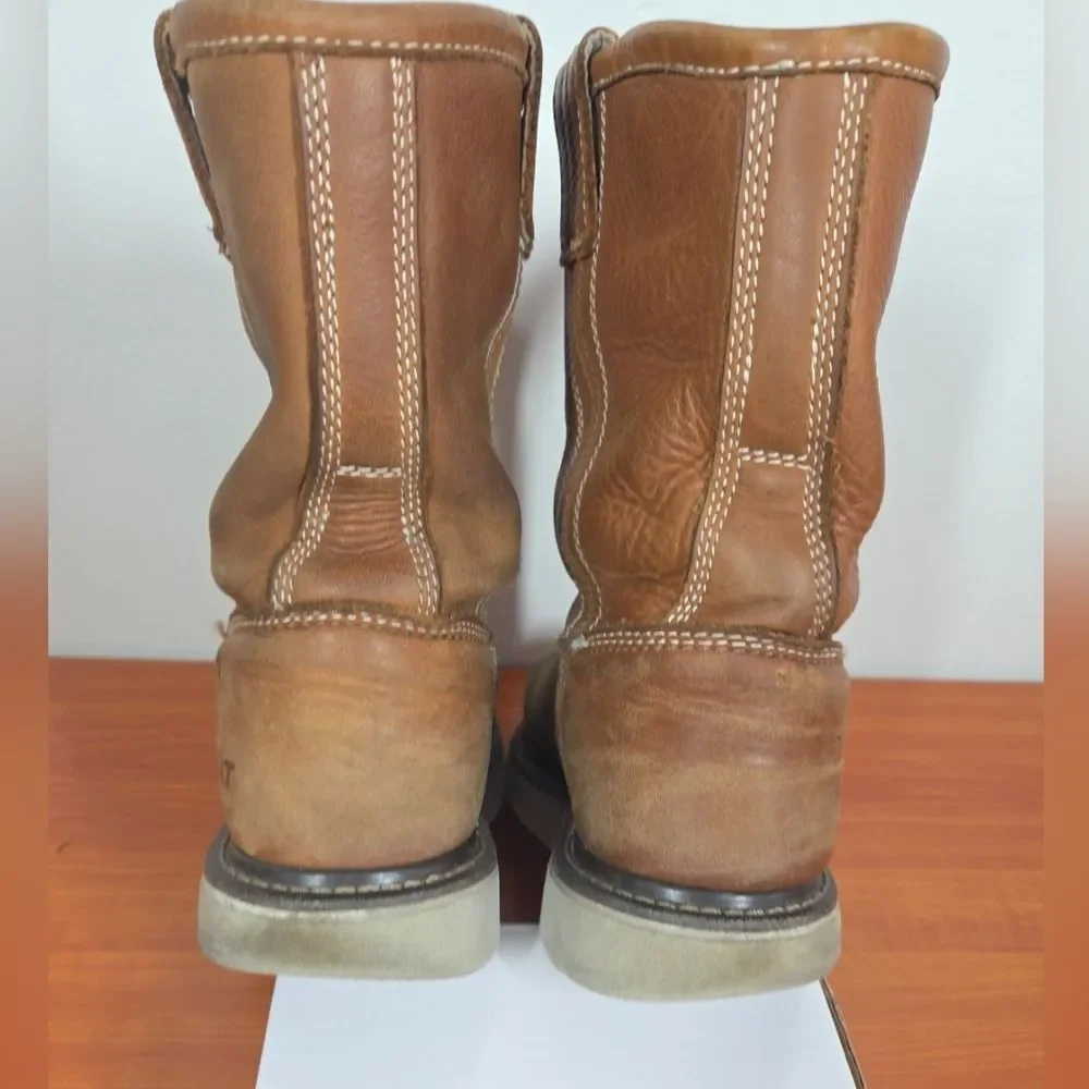 MENS Ariat Rebar Wedge Pull On Waterproof Composite Toe Work Boots sz 7EE AS IS